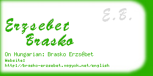 erzsebet brasko business card